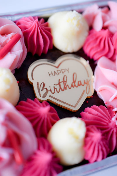 Occasions - Mini Decorated Brownie or Blondie Traybake for Birthday Party, etc