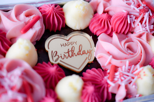 Occasions - Mini Decorated Brownie or Blondie Traybake for Birthday Party, etc