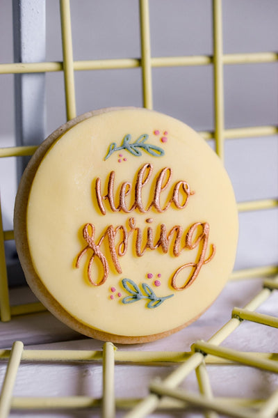 Easter - "Hello Spring" Iced Cookie Gift Box (PRE-ORDER)