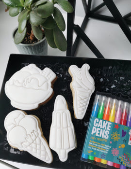 Kids Colour In or Decorate Your Own Cookie Birthday Gift Set