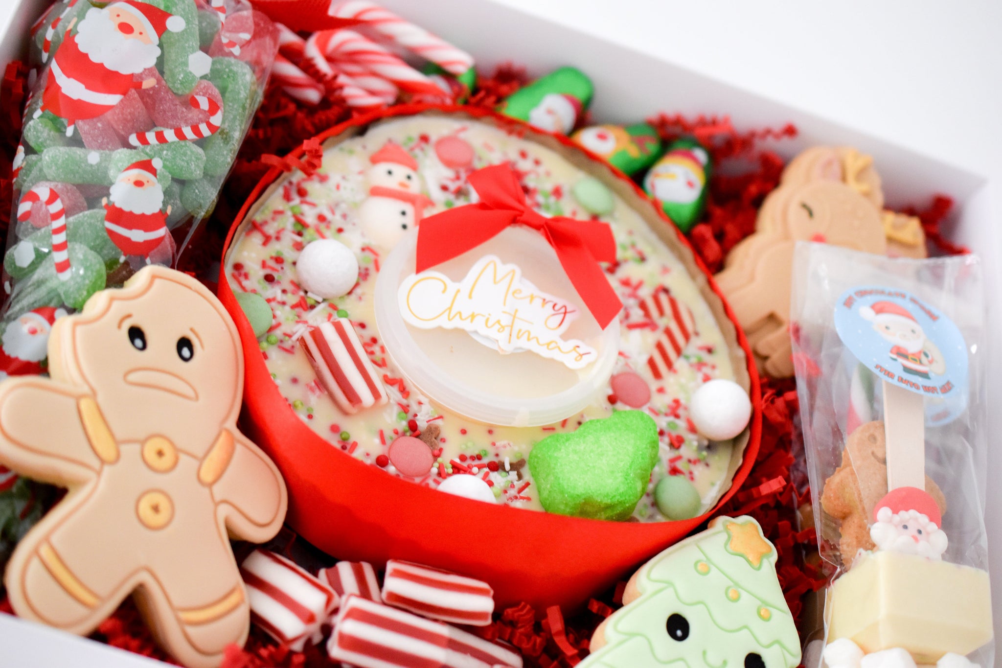 Christmas - Decorated Brownie and Cake Wreaths