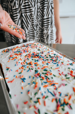 Occasions - Sprinkle Sponge Traybake for Birthday Party etc
