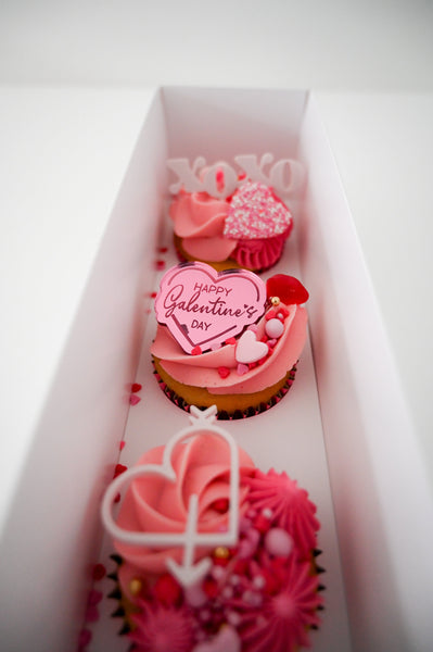 Valentine's Day - Cupcake Gift Box (Pink)