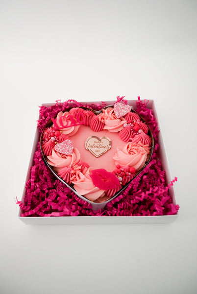 Valentine's Day - Decorated Brownie Heart