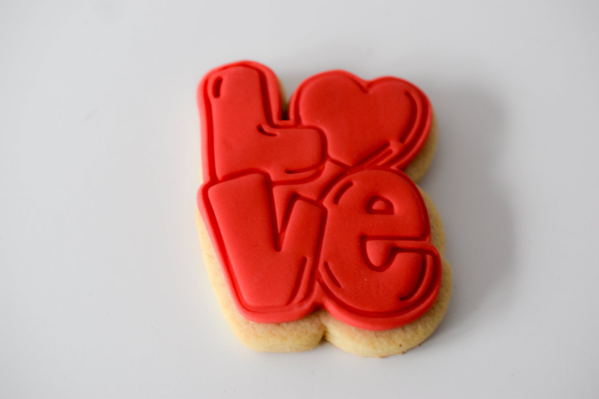 Valentine's Day - Individual Vanilla Iced Cookie