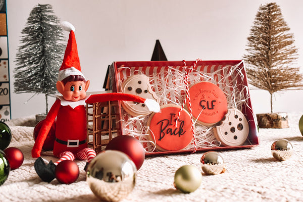 Advent - Cheeky Elf "I'm Back!" Iced Cookie Box (PRE-ORDER)