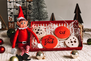 Advent - Cheeky Elf "I'm Back!" Iced Cookie Box (PRE-ORDER)