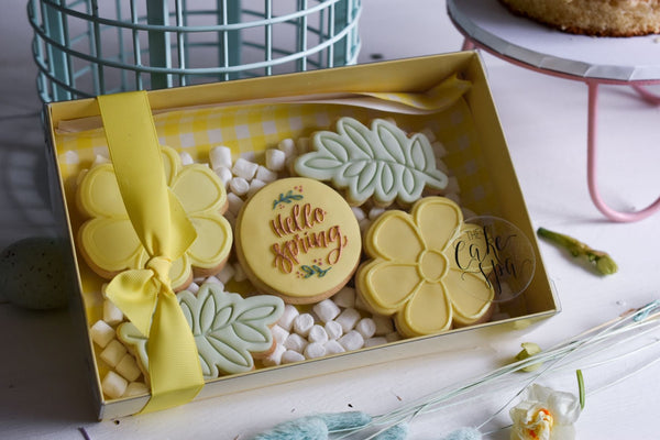 Easter - "Hello Spring" Iced Cookie Gift Box (PRE-ORDER)