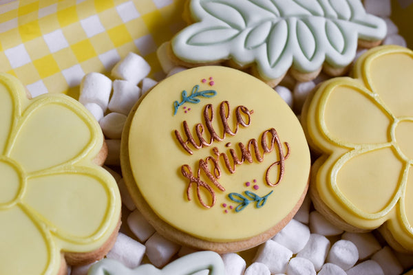 Easter - "Hello Spring" Iced Cookie Gift Box (PRE-ORDER)