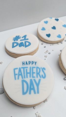 Father's Day Individual Printed Iced Cookie PRE-ORDER