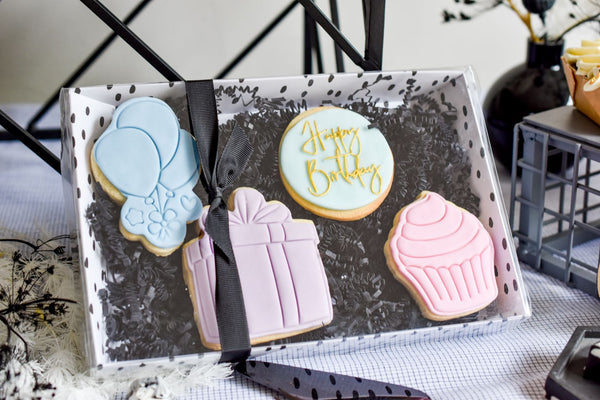 Iced Cookie Gift Box - Birthday, Happy Birthday